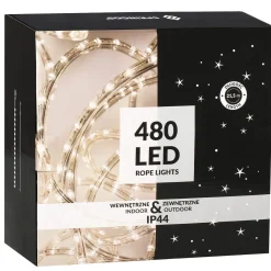 Wąż świetlny 480 Led biały ciepły 20m z programatorem IP44
