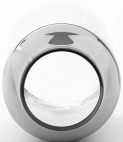 Wazon szklany srebrny 50x20,5 cm ARGENTO