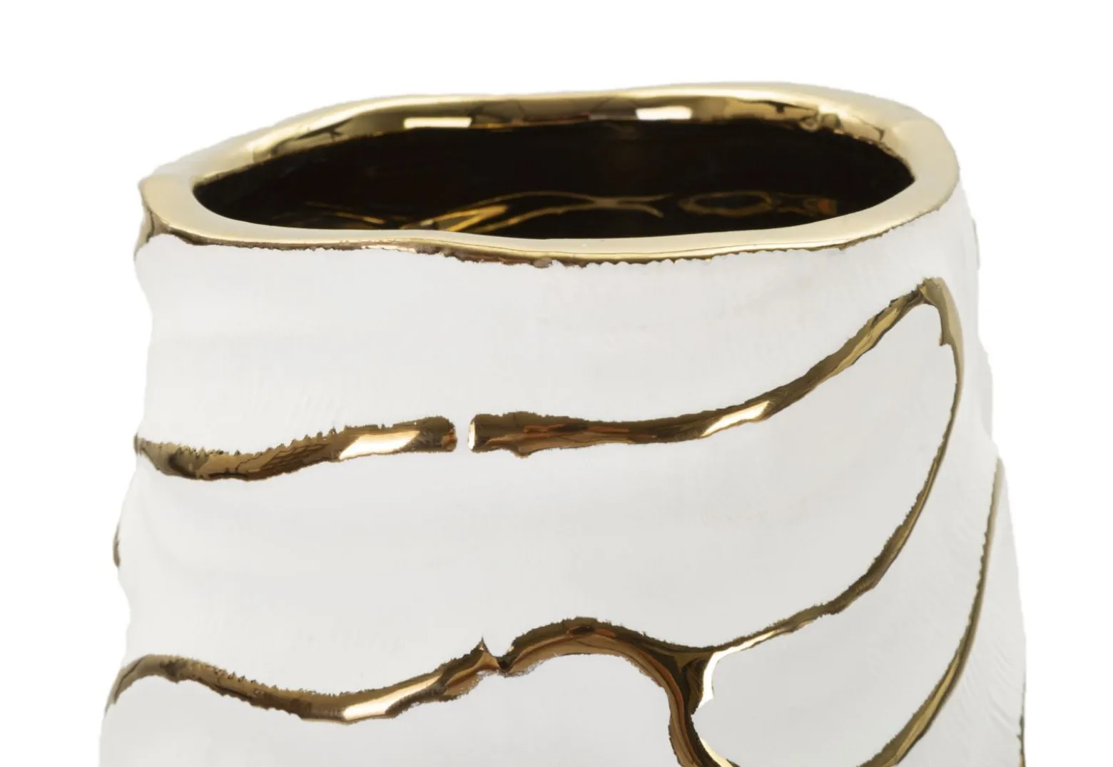 Wazon ceramiczny LIA, biały, Ø 14,5x39,5 cm
