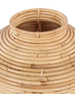 Wazon dekoracyjny rattanowy styl naturalny 70 cm