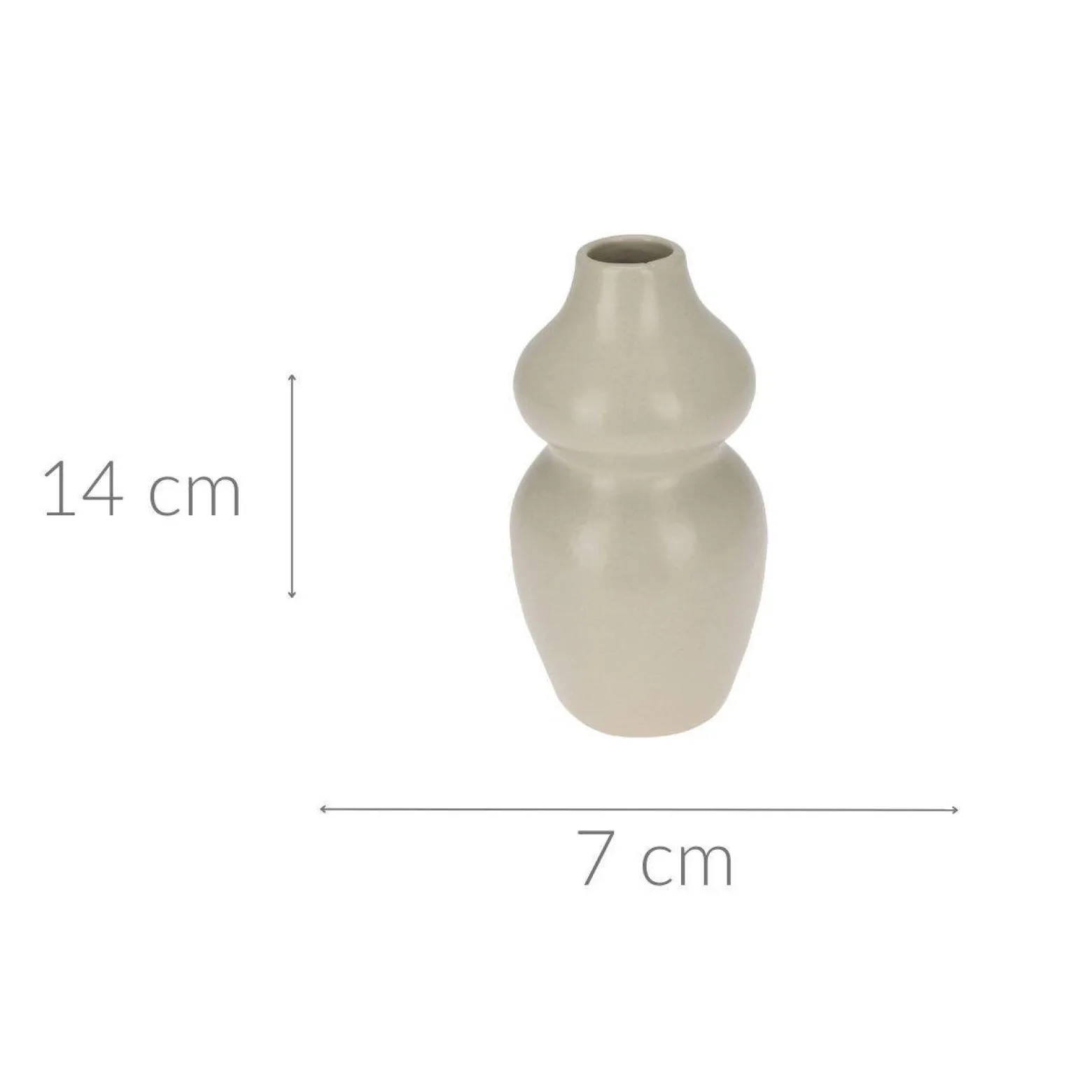 Wazon dekoracyjny z ceramiki, wys. 14 cm