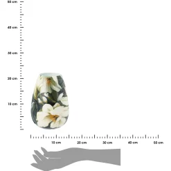 Wazon dekoracyjny z nadrukiem kwiatowym 20 cm