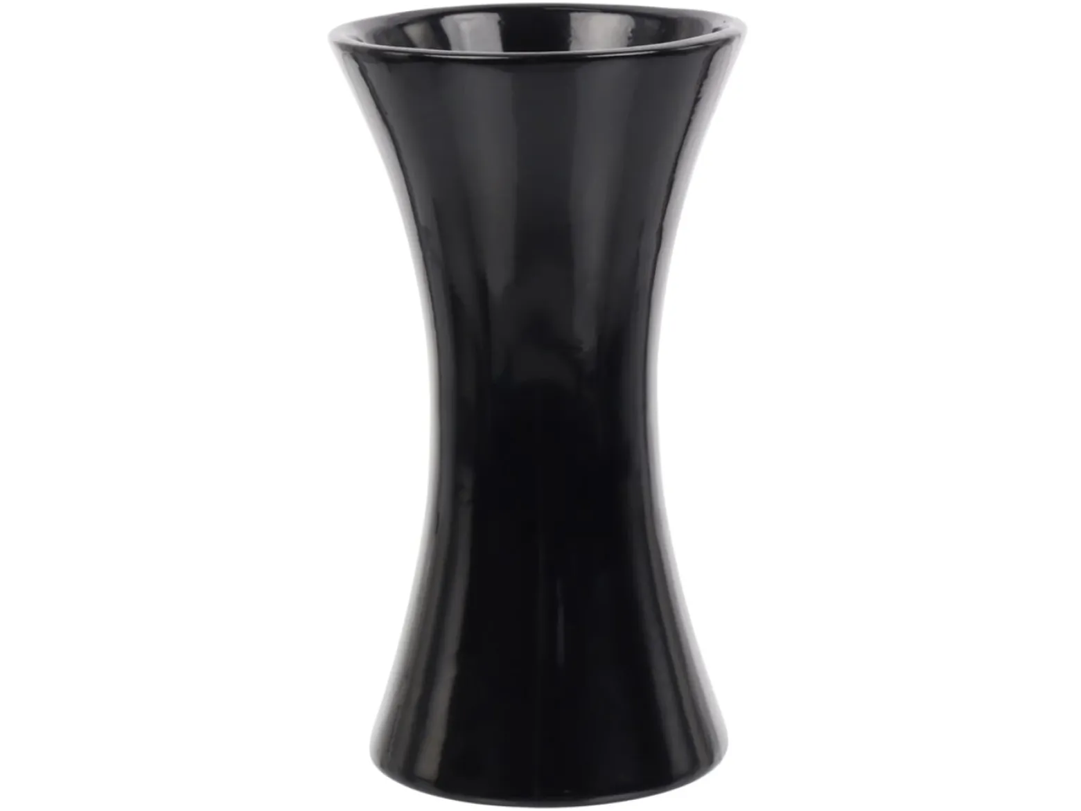 Wazon klepsydra ceramiczny 23 cm czarny