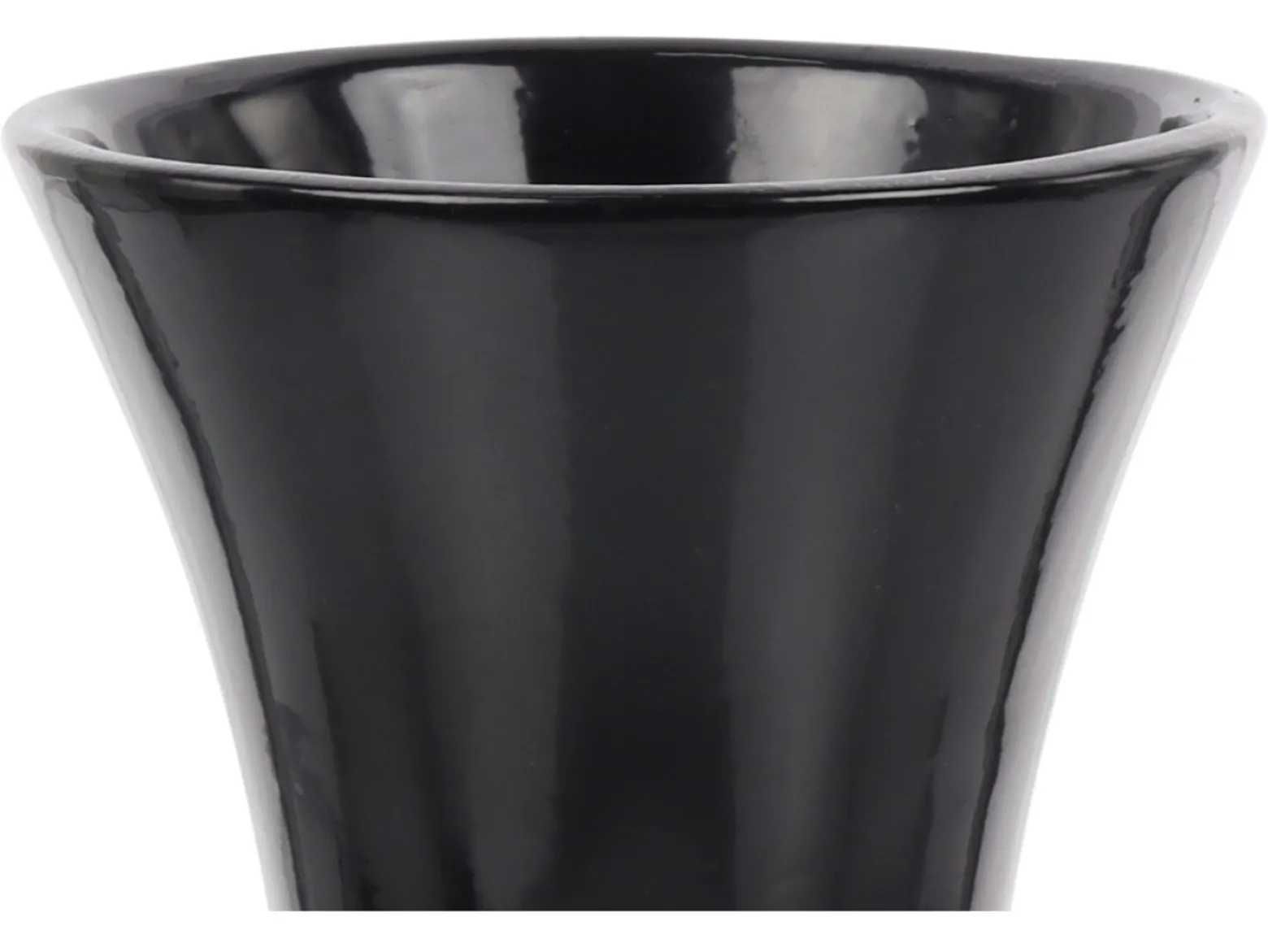 Wazon klepsydra ceramiczny 23 cm czarny