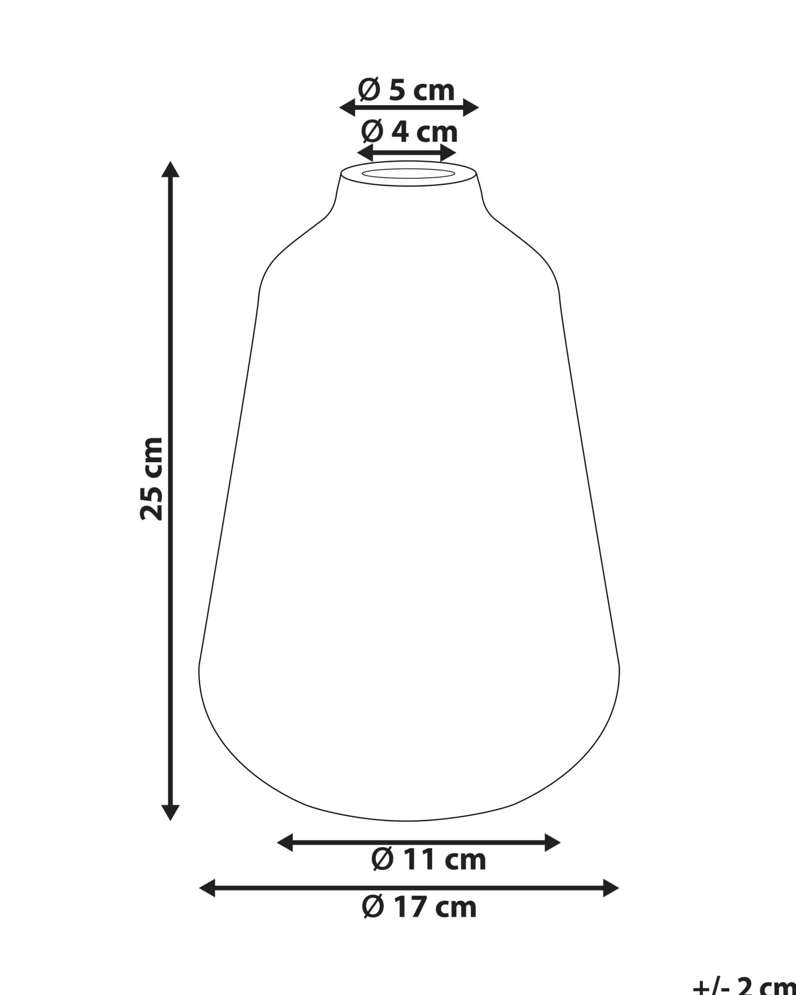 Wazon na kwiaty kamionki biały 25 cm