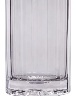 Wazon na kwiaty ozdobny szklany 30 cm szary