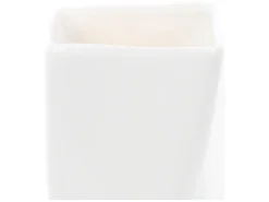 Wazon skrętny ceramiczny 18 cm biały