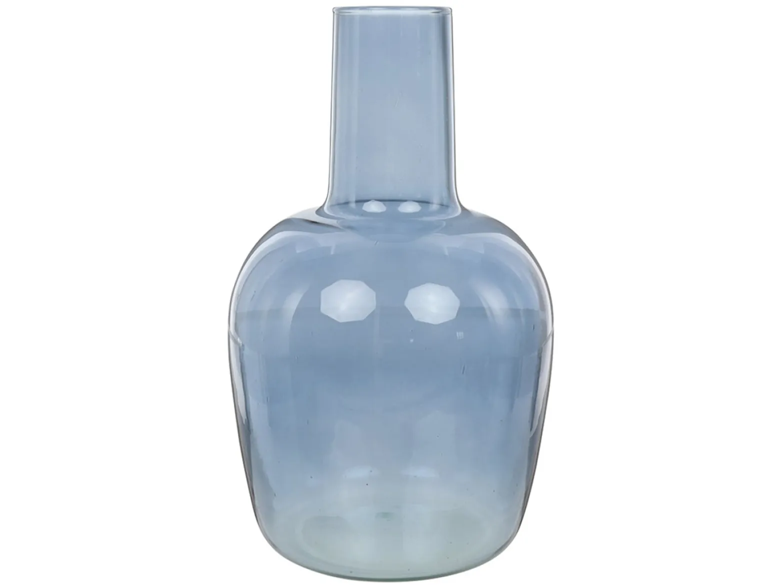 Wazon szklany 30 cm niebieski