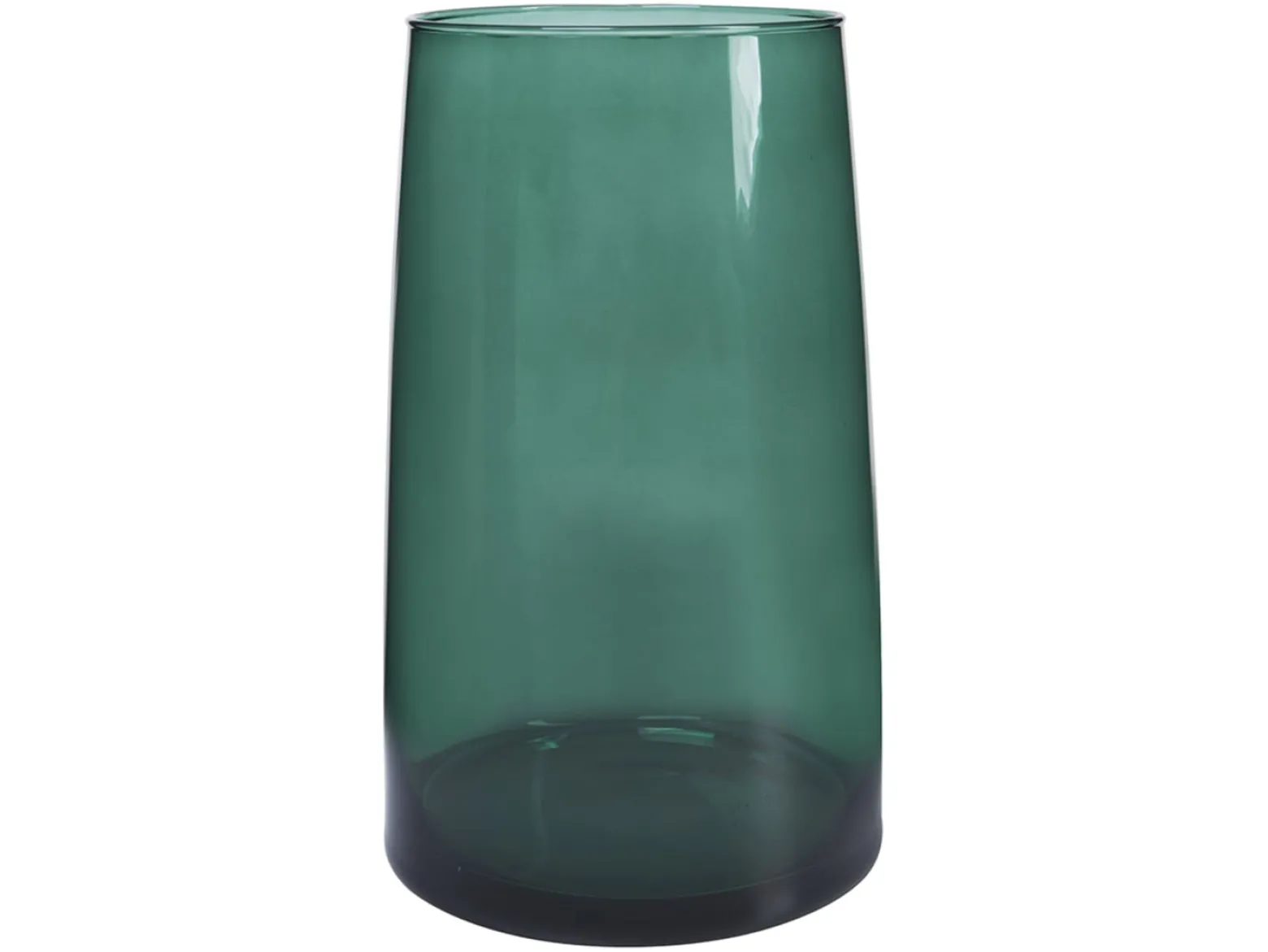Wazon szklany 26 cm zielony