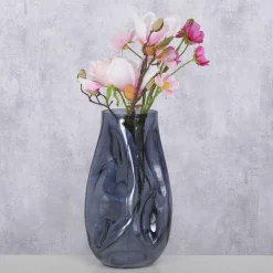 Wazon szklany LOJIN, metaliczny odcień, 27,8 cm