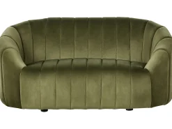 Welurowa sofa 2 osobowa zielona