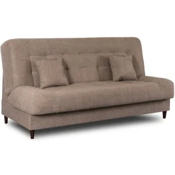 Wersalka Sofa Kanapa Rozkładana z Funkcją Spania Dwuosobowa Beżowa NEPAL