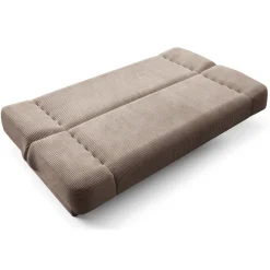 Wersalka Rozkładana Sofa Z Funkcją Spania Dwuosobowa Sztruks Beżowa PIANO