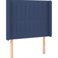 Wezgłowie Niebieski 103 x 16 x 118/128 cm Tkanina vidaXL