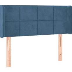 Wezgłowie Niebieski 83 x 16 x 78/88 cm Aksamit vidaXL