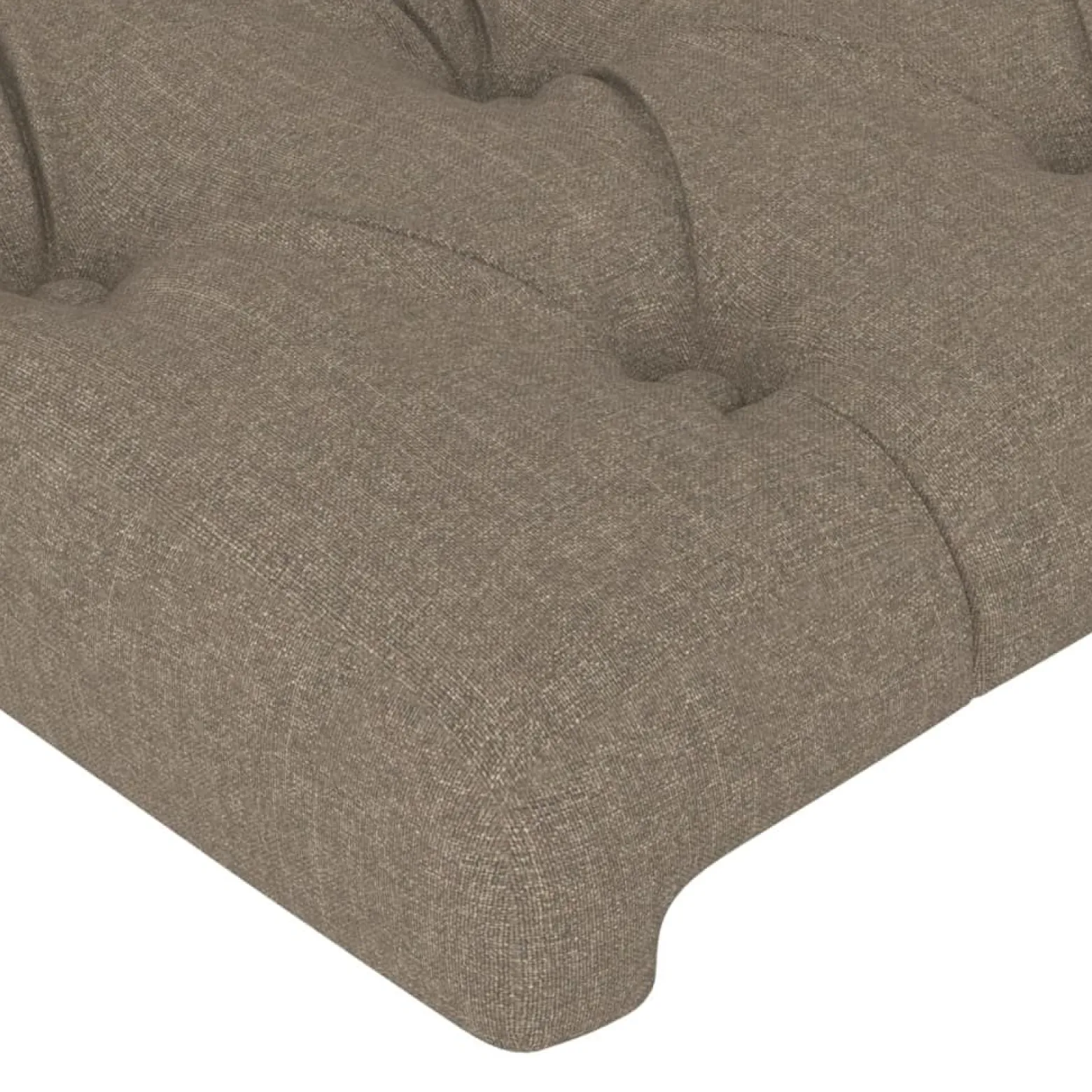 Wezgłowie Taupe 160 cm Tkanina Low vidaXL