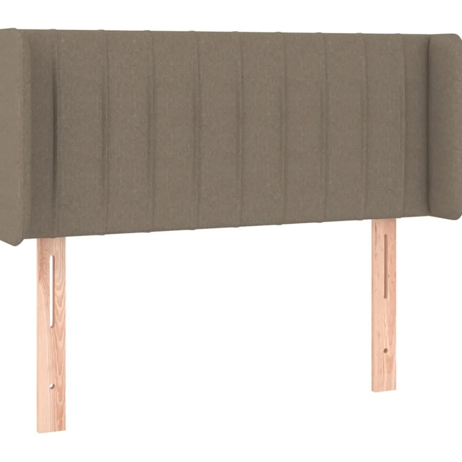 Wezgłowie Taupe 103 x 16 x 78/88 cm Tkanina vidaXL