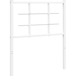 Wezgłowie Biały 75 cm Stal vidaXL