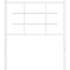Wezgłowie Biały 75 cm Stal vidaXL