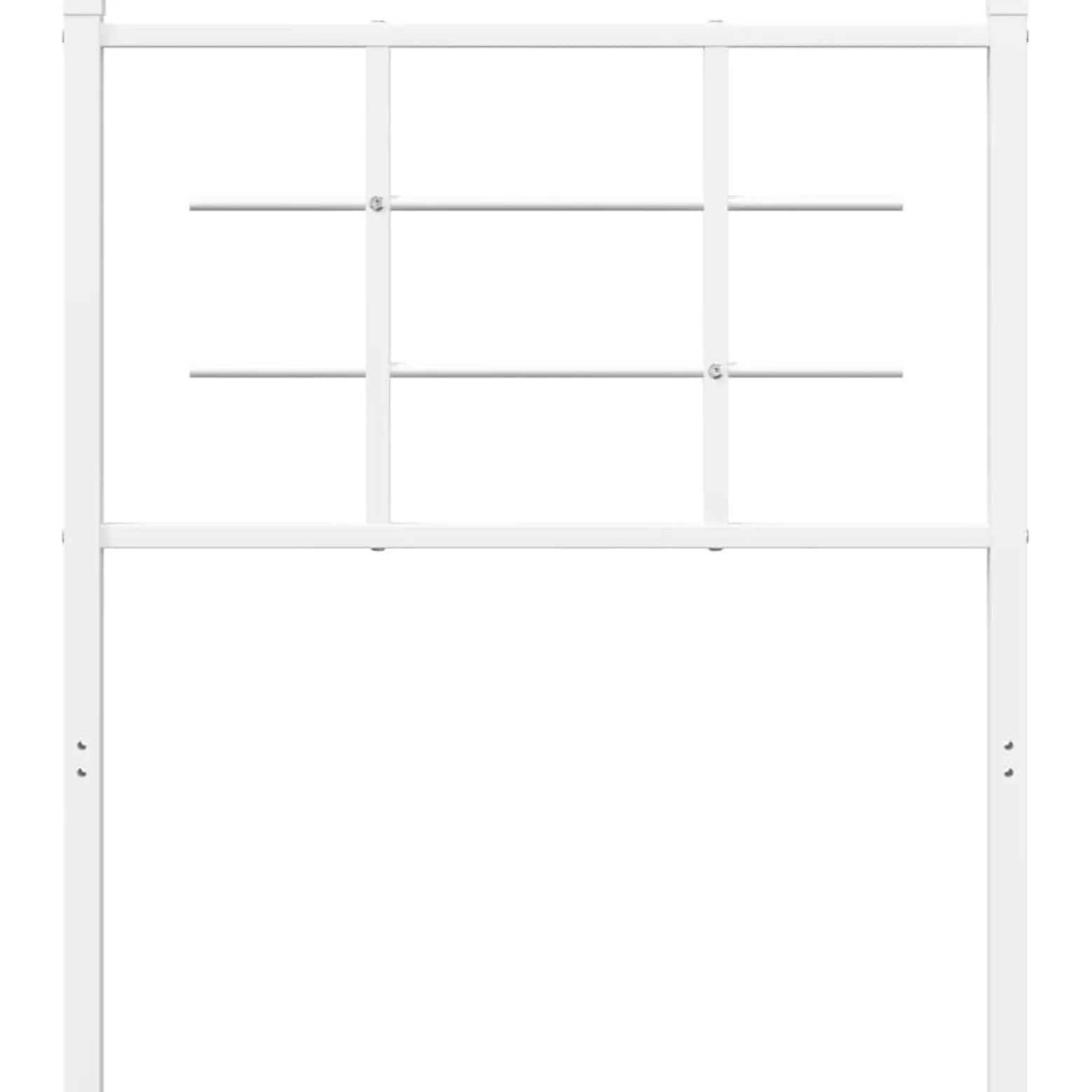 Wezgłowie Biały 75 cm Stal vidaXL