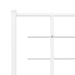Wezgłowie Biały 75 cm Stal vidaXL