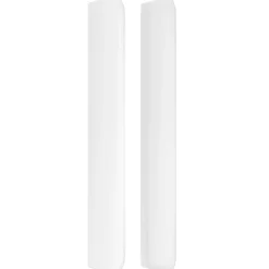 Wezgłowie Biały 203 x 16 x 118/128 cm Sztuczna skóra vidaXL
