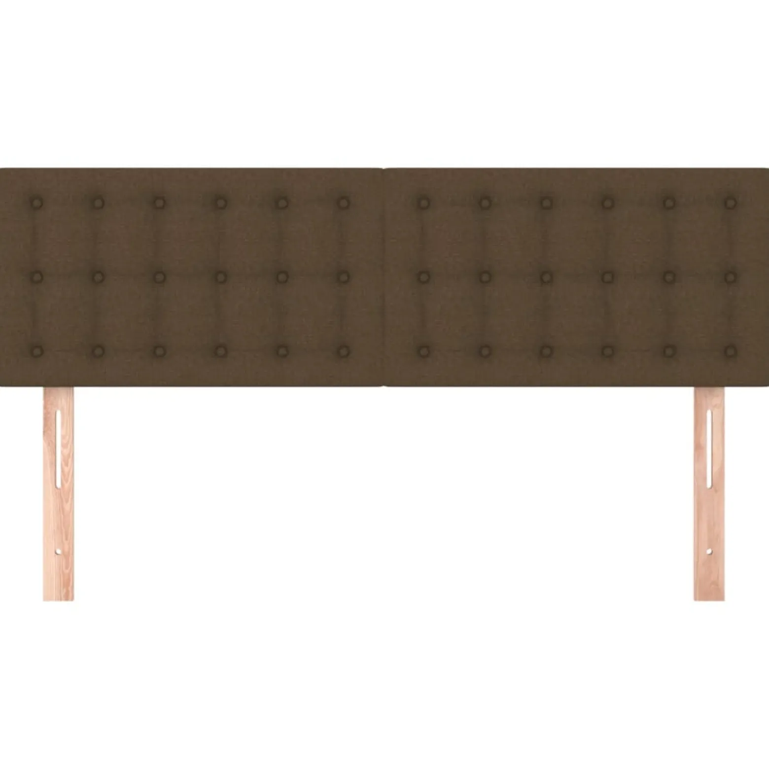 Wezgłowie Brąz 144 cm Tkanina Low vidaXL