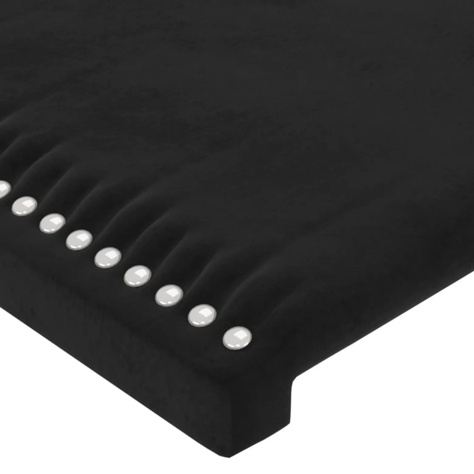 Wezgłowie Czarny 90 cm Aksamit Low vidaXL