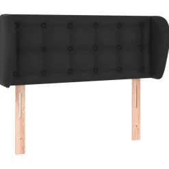 Wezgłowie Czarny 103 x 23 x 78/88 cm Sztuczna skóra vidaXL