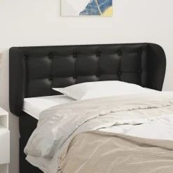 Wezgłowie Czarny 103 x 23 x 78/88 cm Sztuczna skóra vidaXL