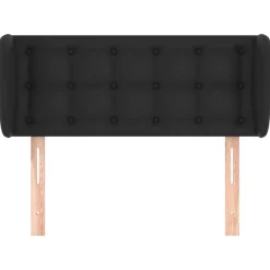 Wezgłowie Czarny 103 x 23 x 78/88 cm Sztuczna skóra vidaXL
