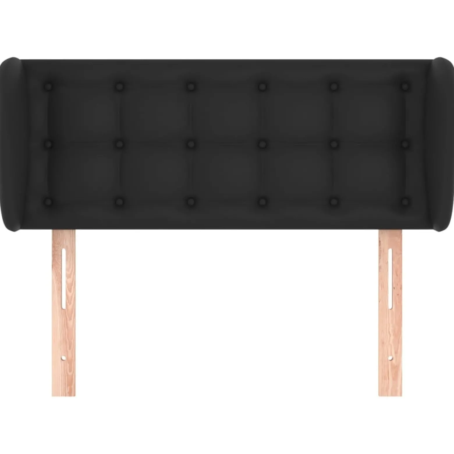 Wezgłowie Czarny 103 x 23 x 78/88 cm Sztuczna skóra vidaXL