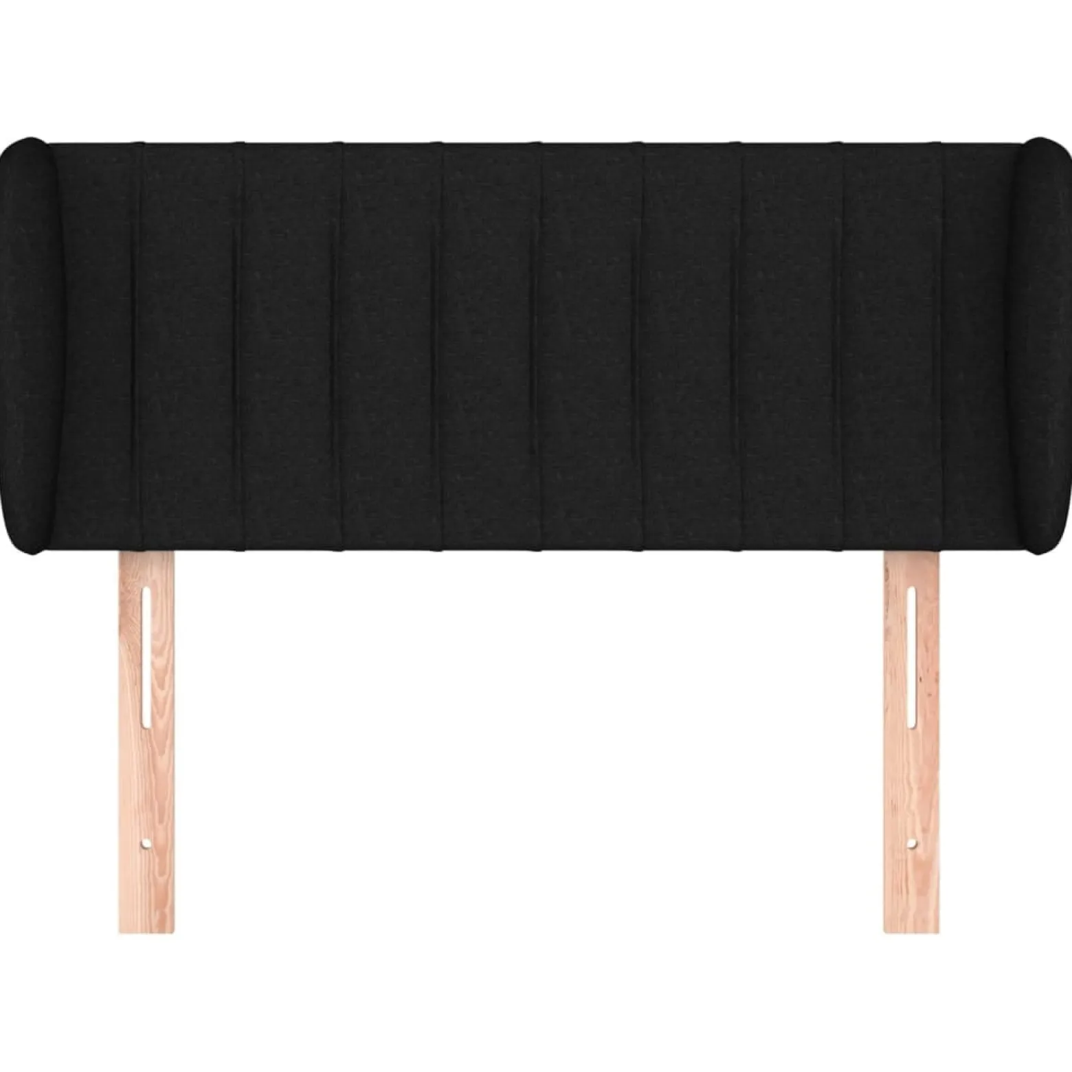 Wezgłowie Czarny 93 x 23 x 78/88 cm Tkanina vidaXL