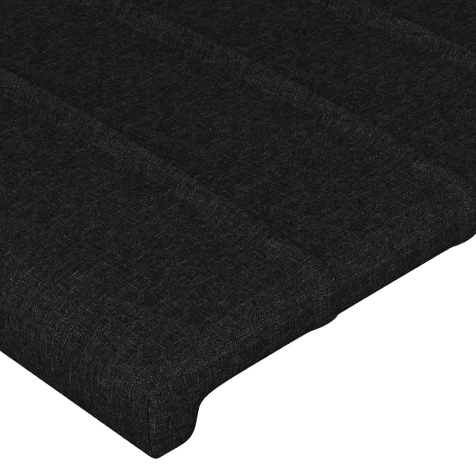 Wezgłowie Czarny 93 x 23 x 78/88 cm Tkanina vidaXL