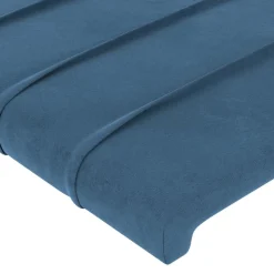 Wezgłowie Niebieski 90 cm Aksamit Wysoki vidaXL