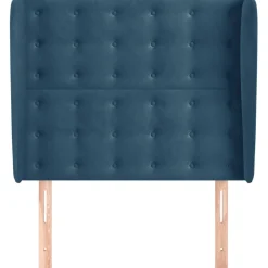 Wezgłowie Niebieski 93 x 23 x 118/128 cm Aksamit vidaXL