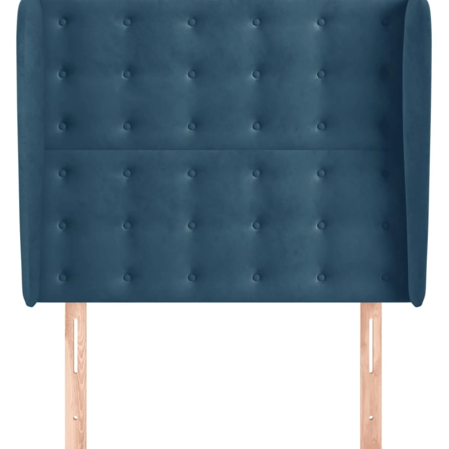 Wezgłowie Niebieski 83 x 23 x 118/128 cm Aksamit vidaXL