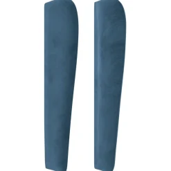 Wezgłowie Niebieski 83 x 23 x 118/128 cm Aksamit vidaXL