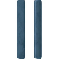 Wezgłowie Niebieski 203 x 16 x 118/128 cm Aksamit vidaXL
