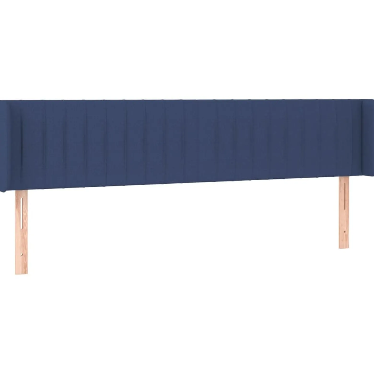 Wezgłowie Niebieski 203 x 16 x 78/88 cm Tkanina vidaXL