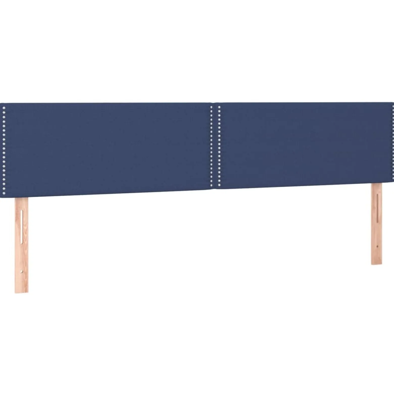 Wezgłowie Niebieski 200 x 5 x 78/88 cm Tkanina vidaXL