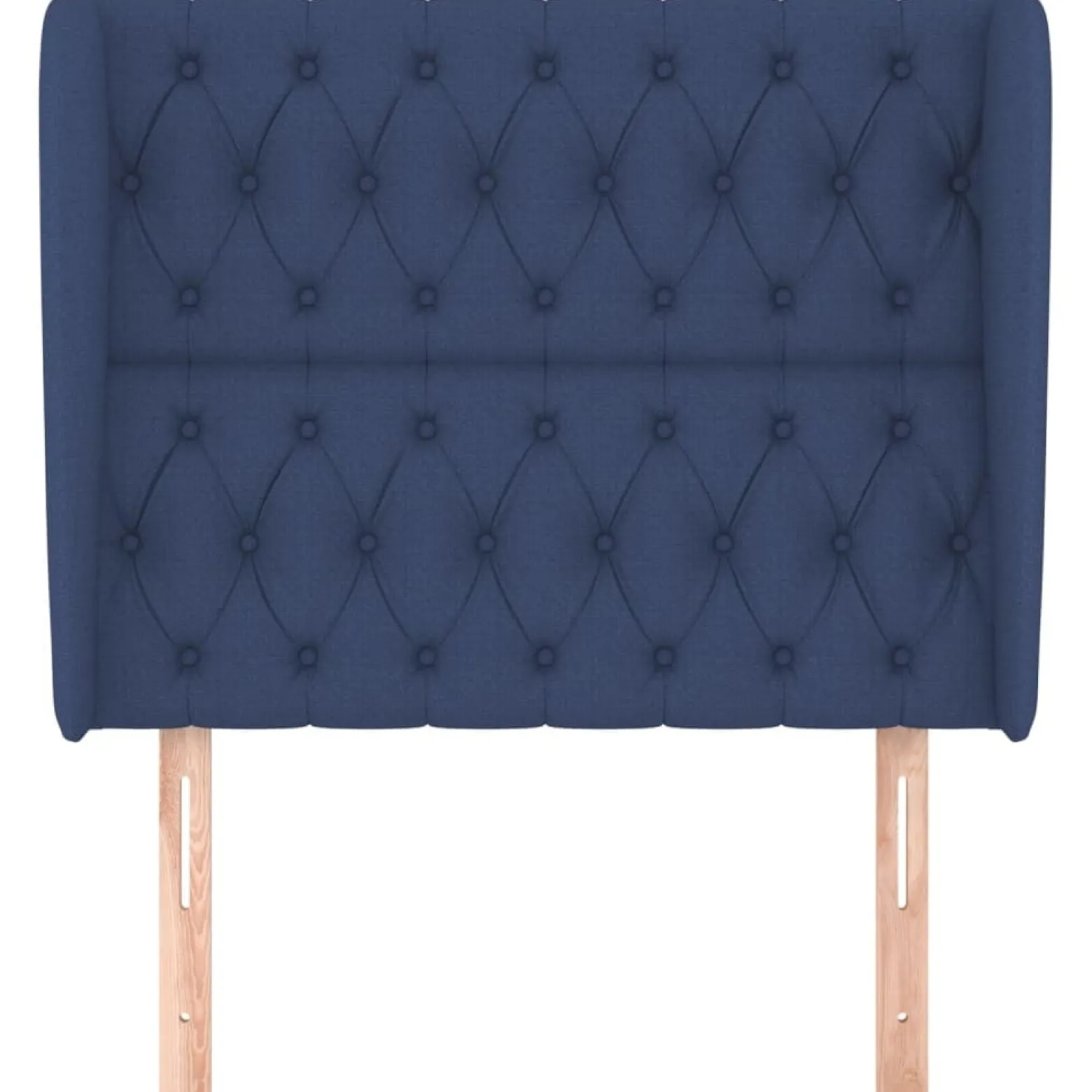 Wezgłowie Niebieski 93 x 23 x 118/128 cm Tkanina vidaXL