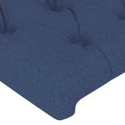 Wezgłowie Niebieski 93 x 23 x 118/128 cm Tkanina vidaXL