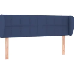 Wezgłowie Niebieski 147 x 23 x 78/88 cm Tkanina vidaXL