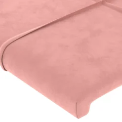 Wezgłowie Różowe 100 cm Aksamit Low vidaXL