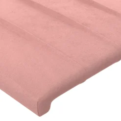 Wezgłowie Różowe 90 cm Aksamit Wysoki vidaXL