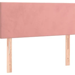 Wezgłowie Różowe 100 x 5 x 78/88 cm Aksamit vidaXL