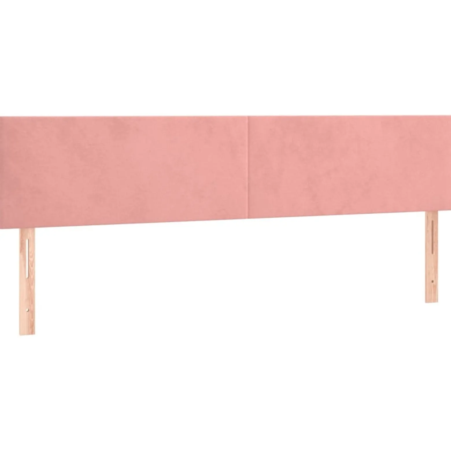 Wezgłowie Różowe 180 x 5 x 78/88 cm Aksamit vidaXL