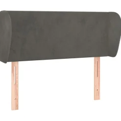 Wezgłowie Szary 83 x 23 x 78/88 cm Aksamit vidaXL