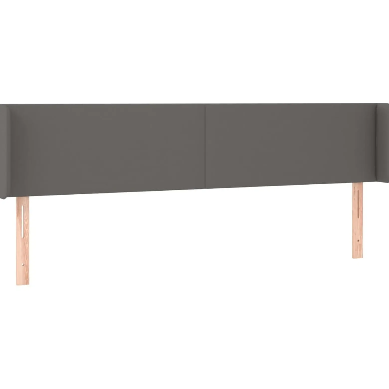 Wezgłowie Szary 163 x 16 x 78/88 cm Sztuczna skóra vidaXL